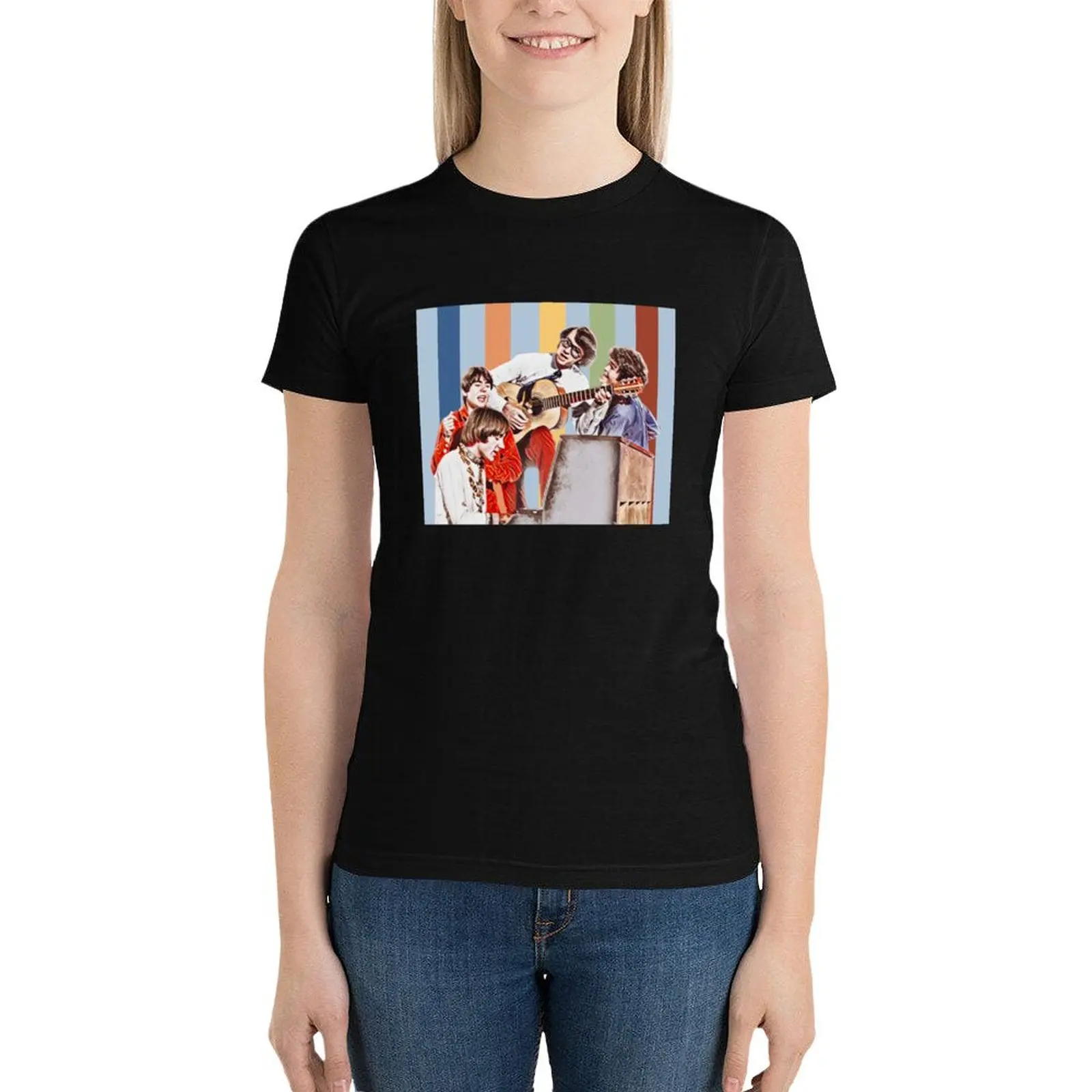 Monkees T-Shirt graphics shirts graphic tees korean fashion tees Women's clothing