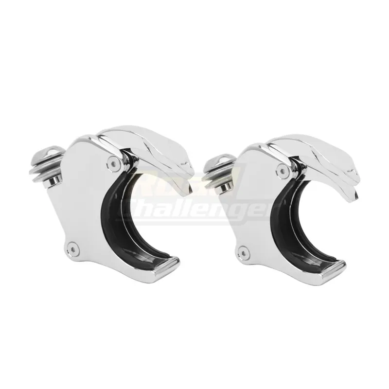 

Motorcycle Chrome Windshield Windsreen Clamps 49mm For Harley Sportster XL 883 1200 Dyna Glide