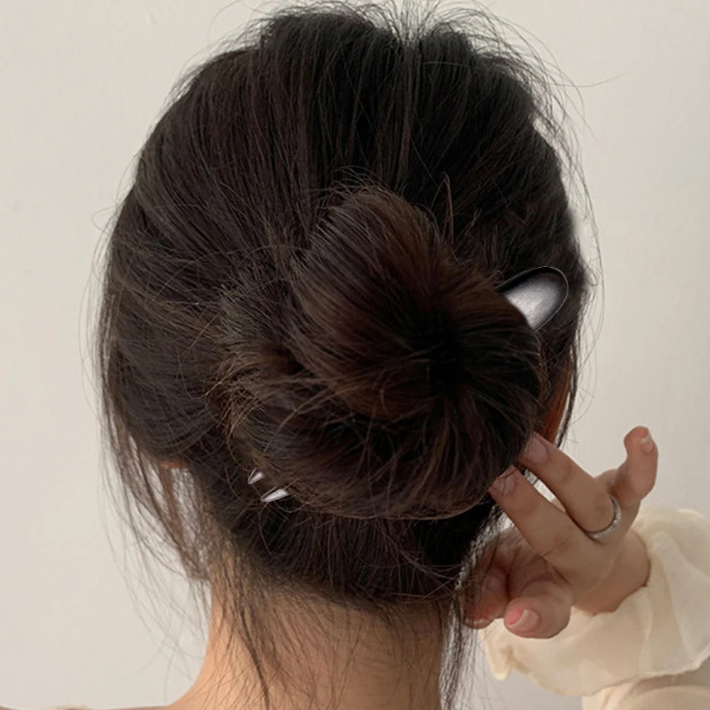 

Sandalwood Hairpins U Shape Clips Simple Bun Sticks Elegant Lady Headdress Wood Hairstyles Accessories Wedding Gifts