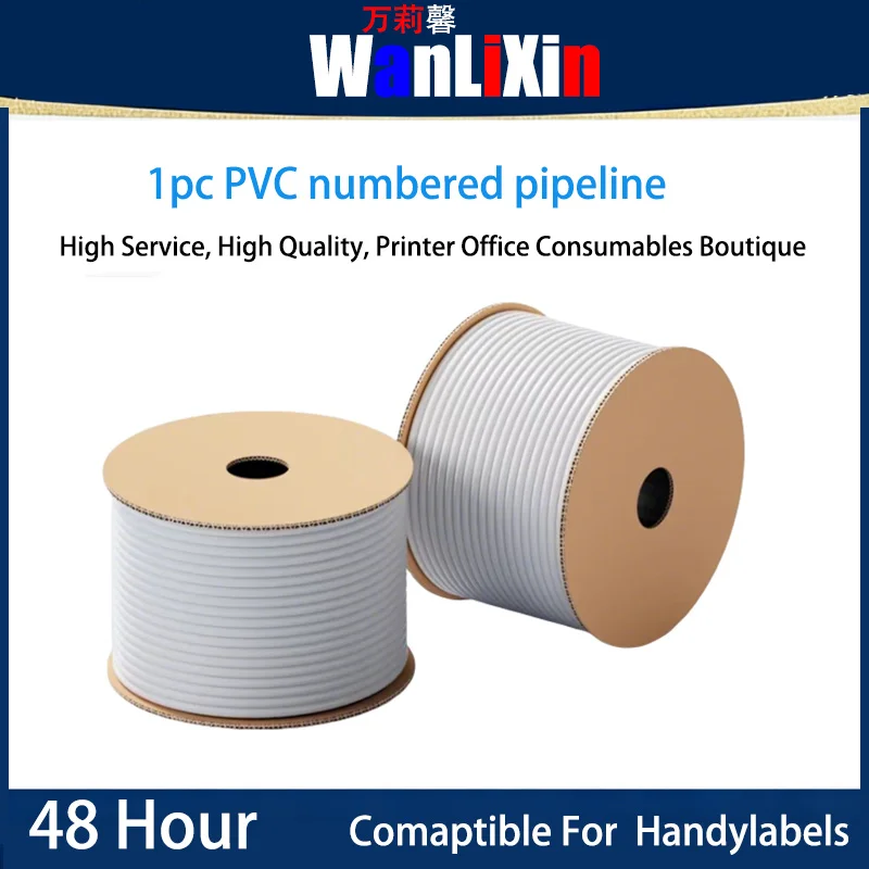 

1 шт. ПВХ-трубка с номерами, совместимая с Handylabels, с внутренней резьбой, изолированный провод типа "сливовый цветок", 0,5-25 кв. мм.