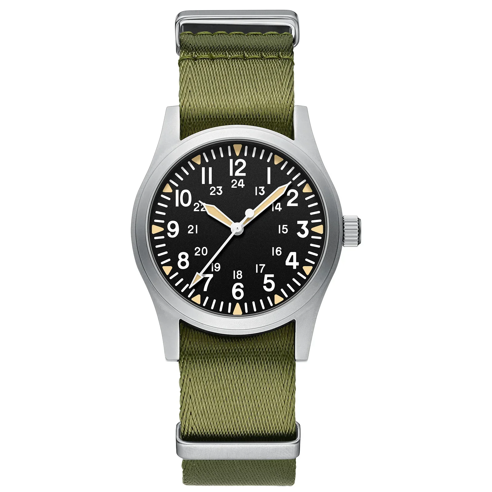 

MILITREK 2025 новые военные 37 мм VH31 мужские кварцевые часы AR с сапфировым покрытием из нержавеющей стали водонепроницаемые 10 бар C3 reloj hombre