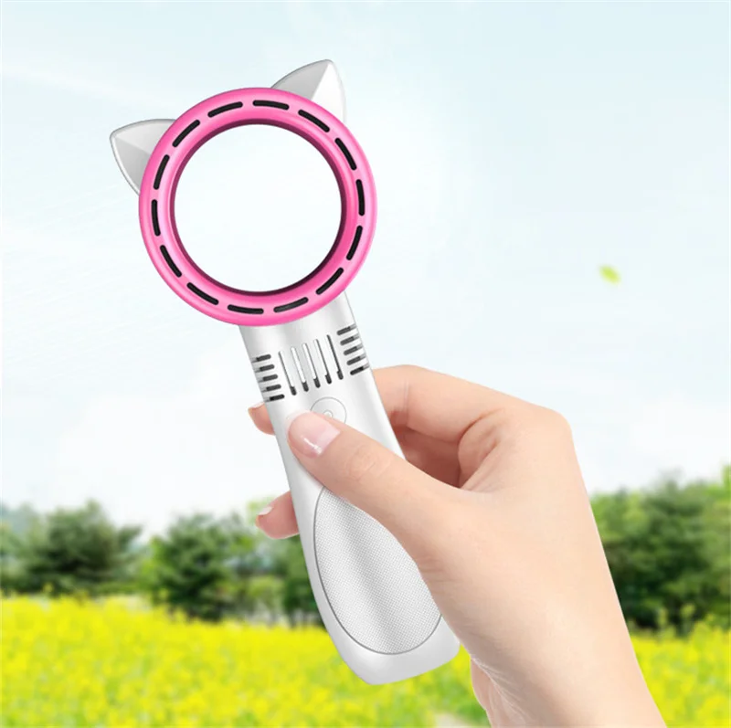 Bladeless Fan for Eyelash Extensions Hand Held Bladeless Fan USB Charging Mini Eyelash Fan Eyelash Extensions Fan Free Shipping