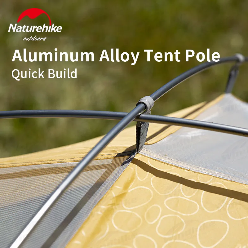 Naturehike Tent P Series Classic Camping Tent 2 3 4 Persons Aluminum Pole Polyester Fabric Tourist Tent Famliy Tent NH15Z003-P