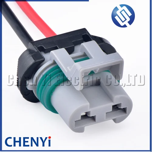 Imagen 1 del producto Conector impermeable automotriz de 2 pines, módulo de ventilador de motor, controlador de ventilador electrónico, enchufe de arnés de cables 15363990 Para Ford Mazda