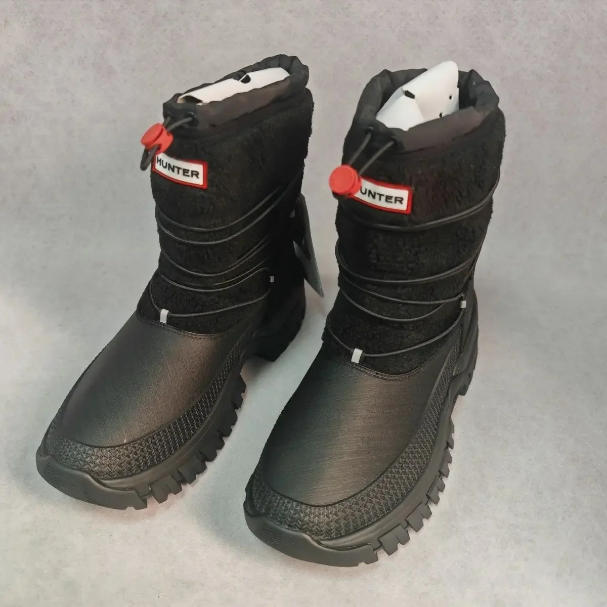 HUNTER Outdoor Snow Boots Professional Cold Resistant To -25°C Waterproof Fleece Lined High Top Winter Non-slip Thick Sole