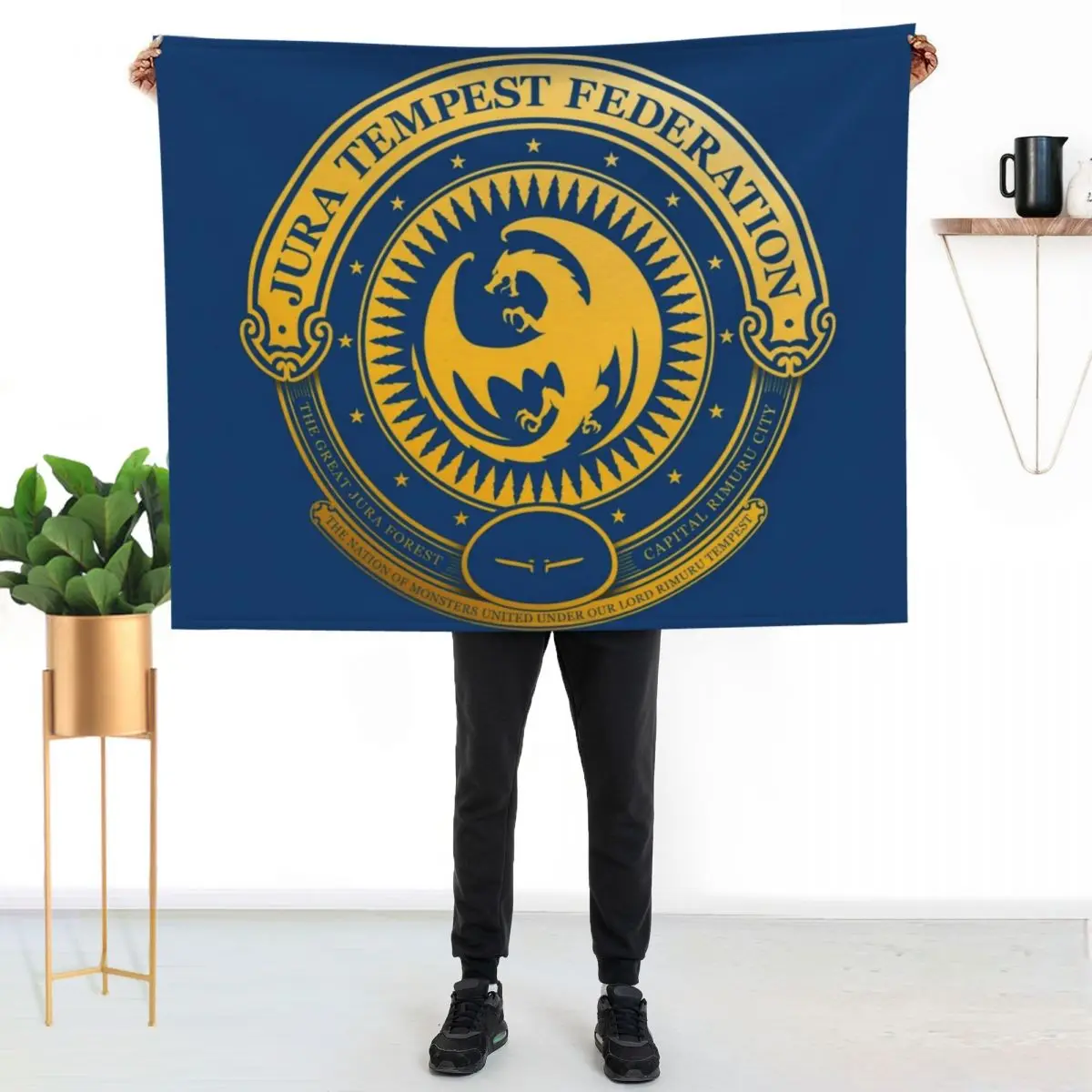 

Jura Tempest Federation Seal Throw Blanket Soft Plush Blanket as Housewarming Gift
