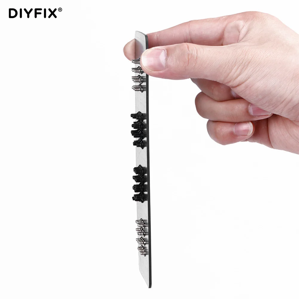 DIYFIX 165*65 mm Magnetic Screw Memory Mat Chart Mini Soft Work Pad Mobile Phone Repair Hand Tools