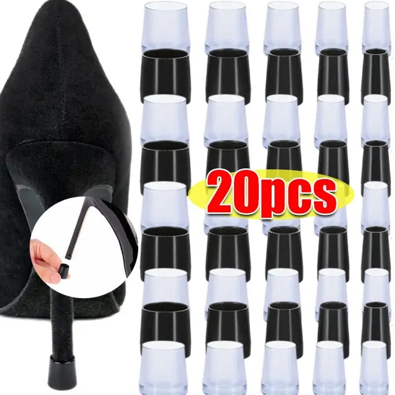 TPU Material Round Heel Protector Stoppers Antislip High Heeler Bridal Stiletto Dancing Covers Wedding Shoes Accessories Tool