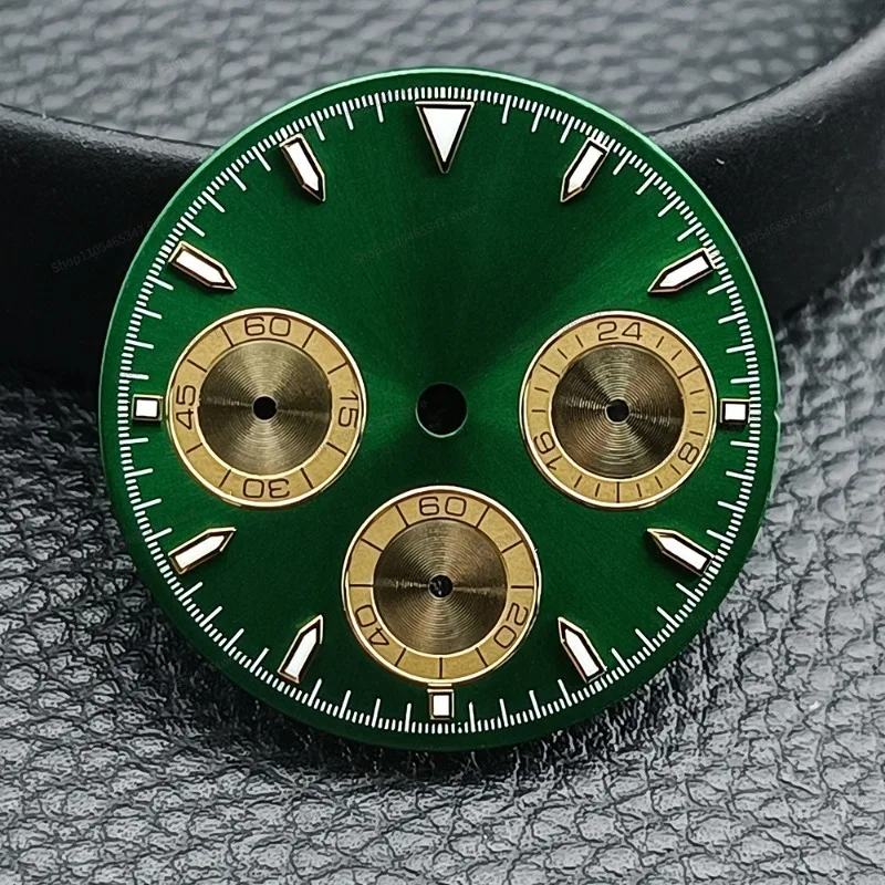 For Modified Watch Accessories 29.5MM Literal Green Luminous Light Suitable for VK63 Quartz Movement
