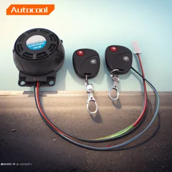 Alarme antivol intelligente pour moto, télécommande sans fil, alarme de vibration, double flash, contrôlable avec détecteur de voiture