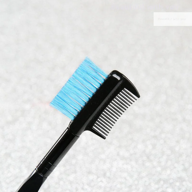 1 Uds herramienta de maquillaje de ojos profesional accesorios cosméticos peine de cejas plegable de doble cabeza peine cepillo de cejas multiusos