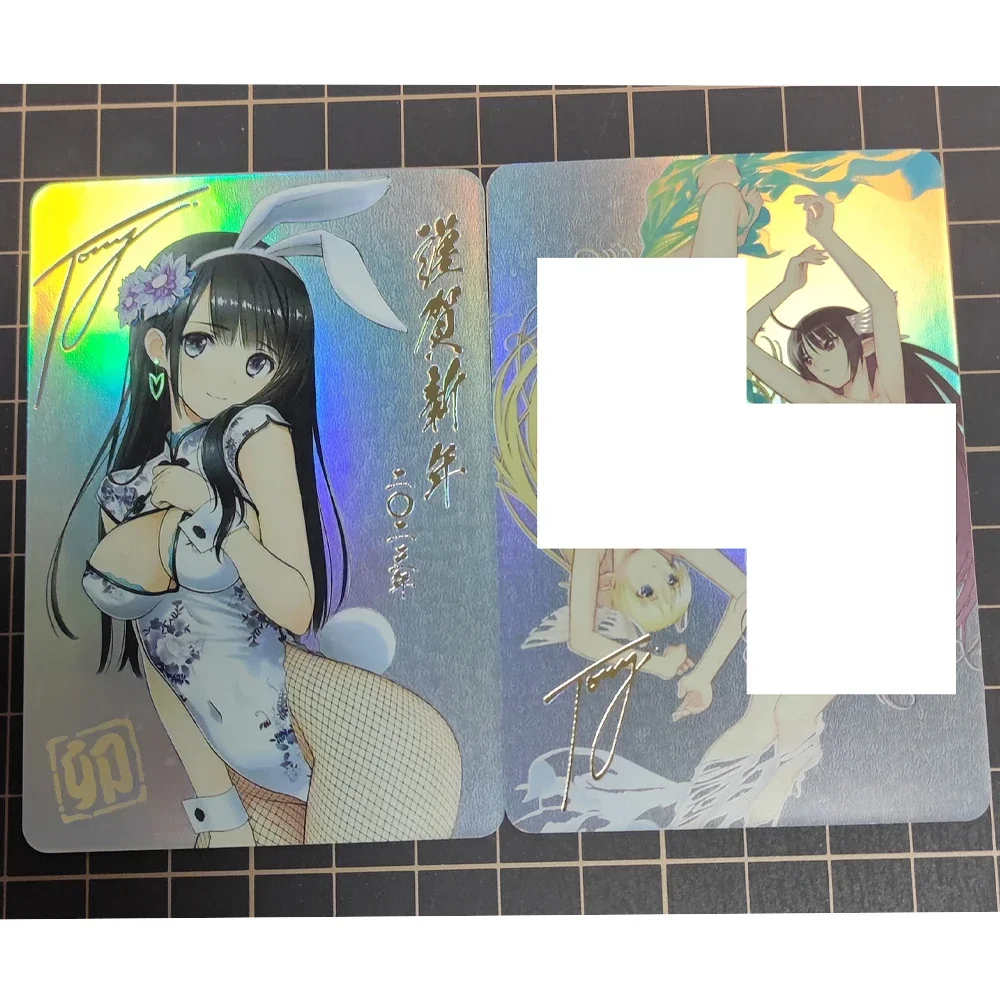 Anime Girls Flash Cards ACG Bunny Girl Shining Wind Xecty Ein Classic Game Anime Collection Cards Single Cards Gift Toys