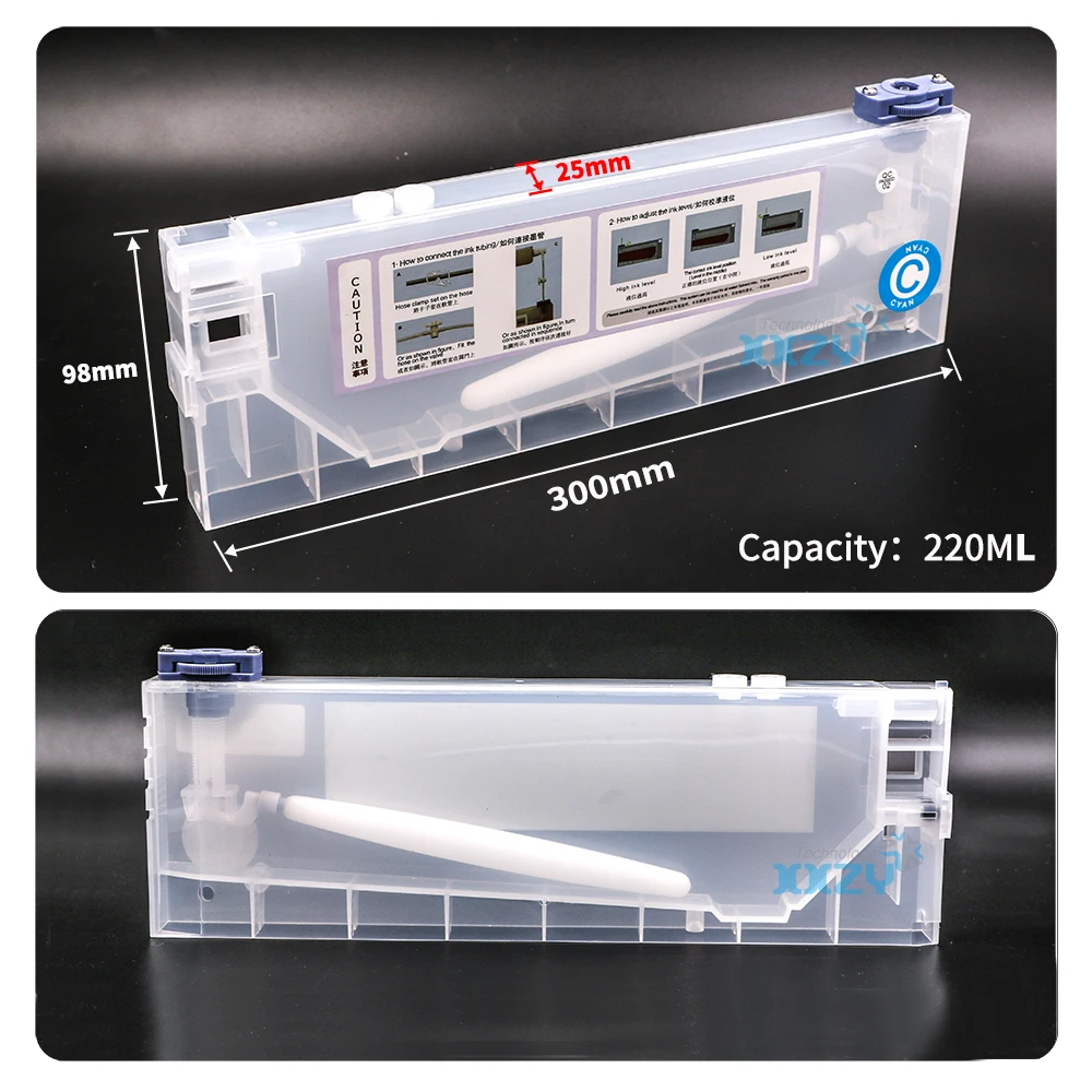 220ml Refill Ink Cartridges for Mutoh Roland Mimaki JV33 Bulk CISS Ink Supply System Eco Solvent Printer Long Sub Tank