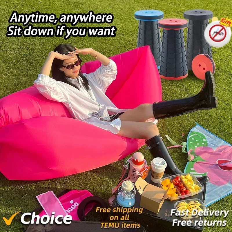 Hot Inflatable Sofa Outdoor Party Party Camping Music Festival Adult Inflatable Bed Air Cushion Air Cushion Portable Couch