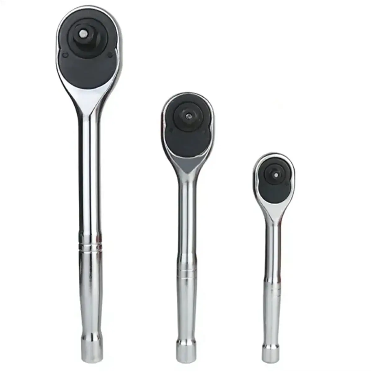 HGHO Ratchet Wrench 24 Tooth Quick Release 1/4 Inch 3/8 Inch 1/2 Inch Socket Automotive Nut Reversible Drive Wrench