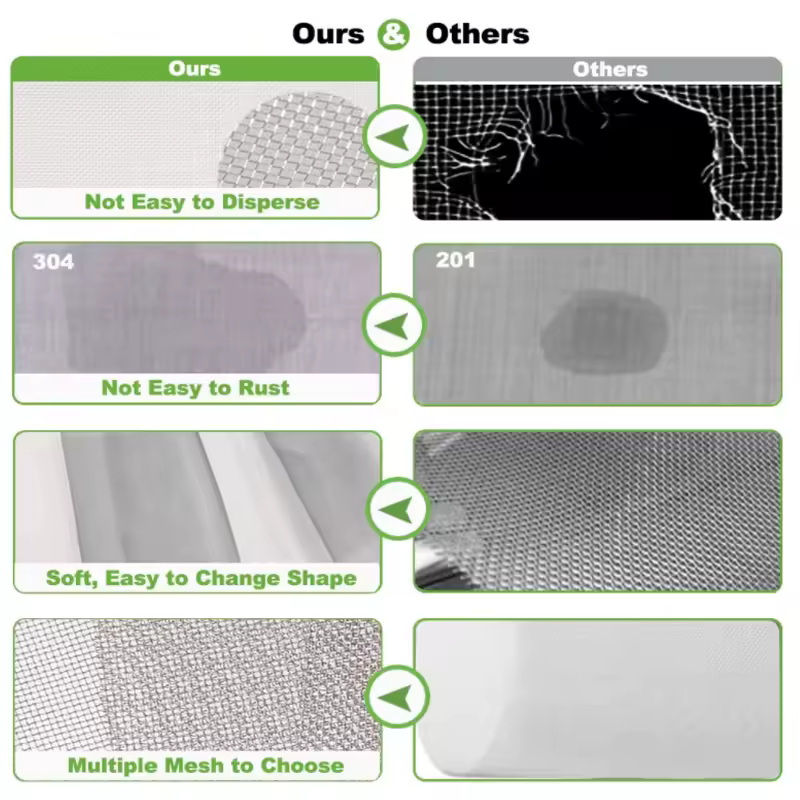 1-5pcs 304 Stainless steel filter screen 4/5/8/20/30/40-400 Mesh Woven Wire High Quality Stainless Steel Screening Filter Sheet - Image 4