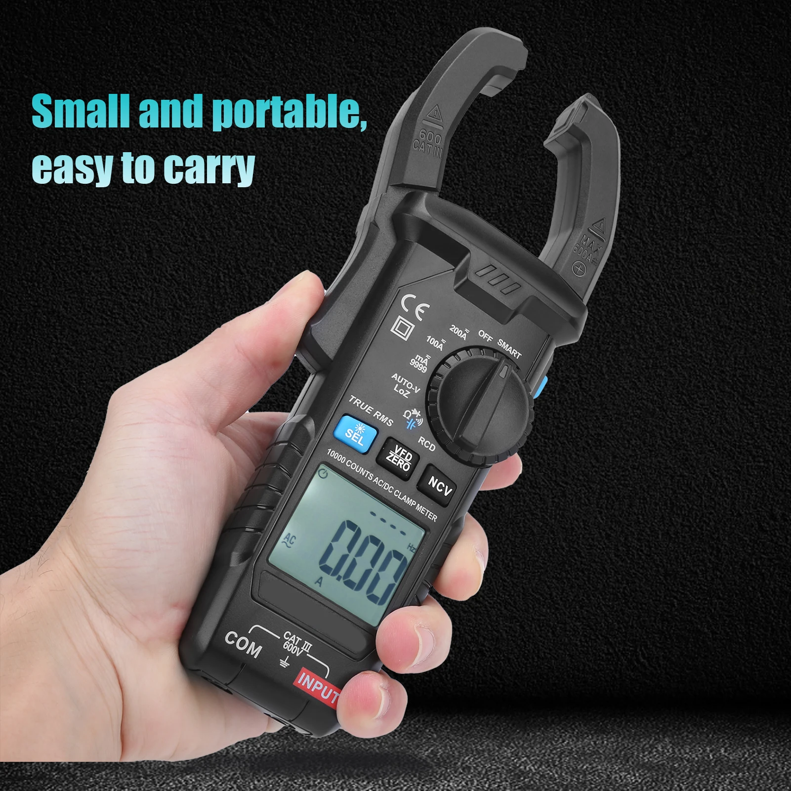 CM83D 200A/600V Multimeter Multifunction AC/DC Voltage Current Tester Digital Clamp Meter Clamp Ammeter