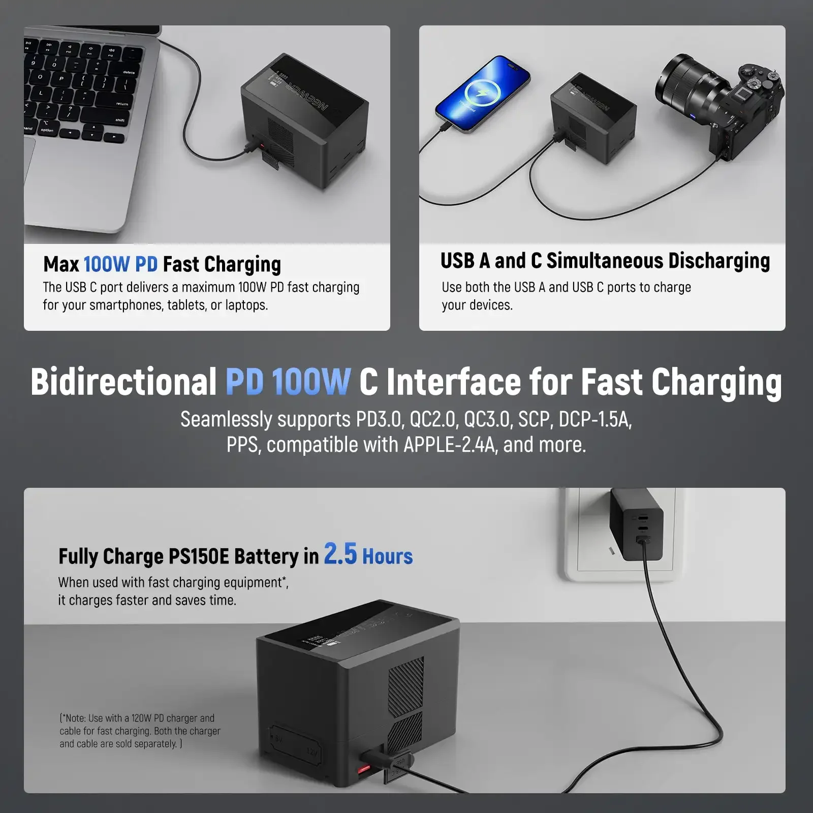 NEEWER PS150E 10350 мАч 150 Втч V Mount Ba Ttery OLED-дисплей для Iphone Ipad Macbook светодиодный светильник для видеокамеры видеокамеры