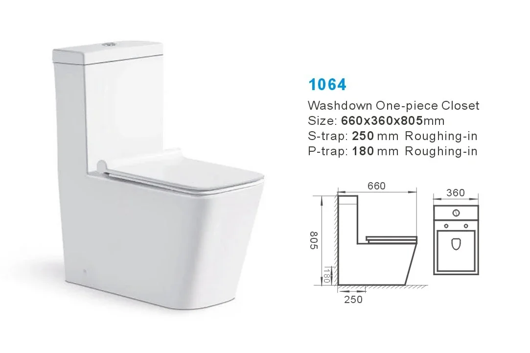Modern Sanitary Ware Toilet Wc Dual Flush Bathroom One Piece Toilet Bowl White Color Easy Clean Middle East Bathroom WC