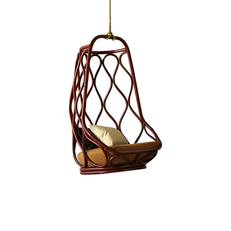 

Nordic outdoor swing hanging basket custom leisure indoor creative single bed and breakfast designer hotel hanging basket chair