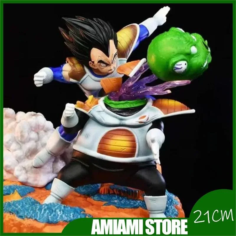 

21cm Dragon Ball Action Figures Anime Bejīta Yonsei VS Guldo Model Battle Desktop Manga Decora Collection Dolls Boys Gifts Toys