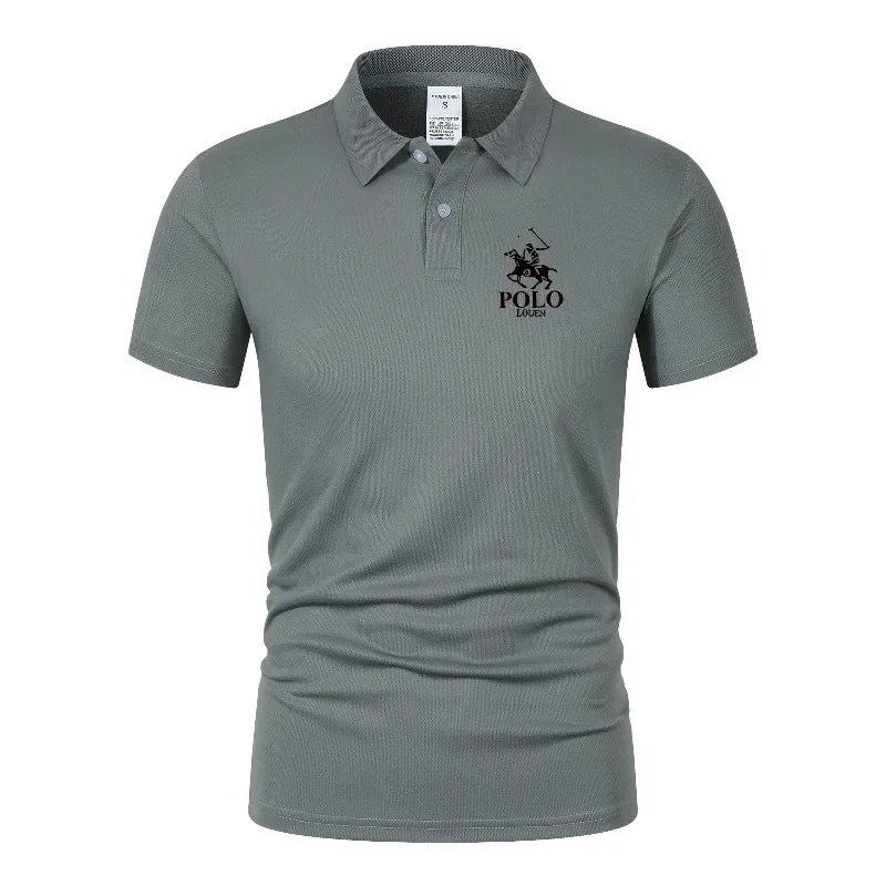 Camiseta Polo a Rayas para Hombre, Nueva Colección de Verano, Rayas Azul Marino y Blancas, Estilo Preppy, Mezcla de Algodón, Informal, Manga Corta