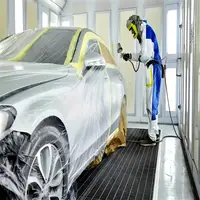 12M Furniture Dustproof Protection Film Self-Adhesive Plastic Masking Film Car Beauty Repair Masking Film Decor Wall Paint Cover 3