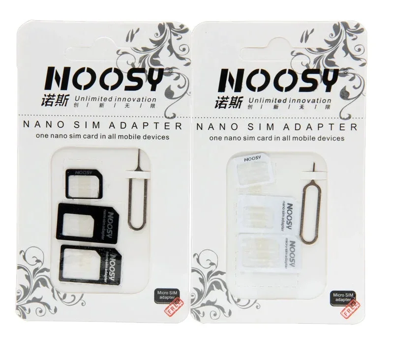 Kit adaptador de tarjeta SIM Nano Micro estándar 4 en 1, convertidor con aguja para iPhone, tableta, todos los teléfonos móviles, soporte Sims