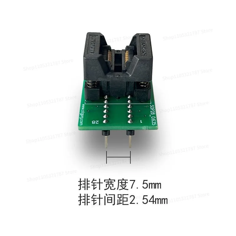 SSOP28 Programming Seat 150mil Narrow Body Foot Spacing 0.635mm Width 3.9mmQSOP24 Programming Test Seat