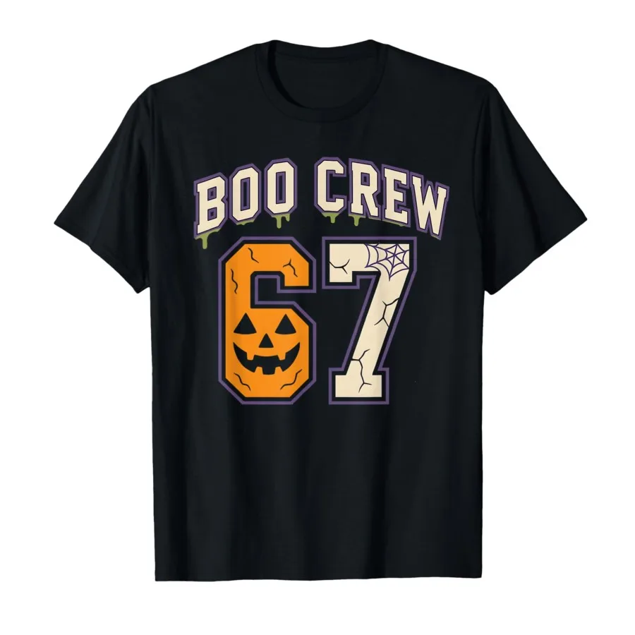 

67 Halloween Sports Jersey Brainrot Meme Six Seven T-shirt ForWomen T Shirts Short Sleeve Tops aesthetic clothes tops