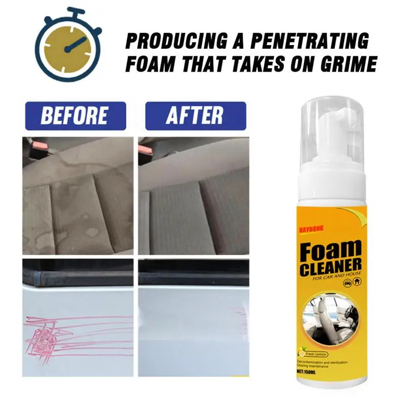 Multi-Purpose Foam Cleaner Leather Clean Wash Automoive Car Interior Home Wash Maintenance Surfaces Spray Foam Cleaner