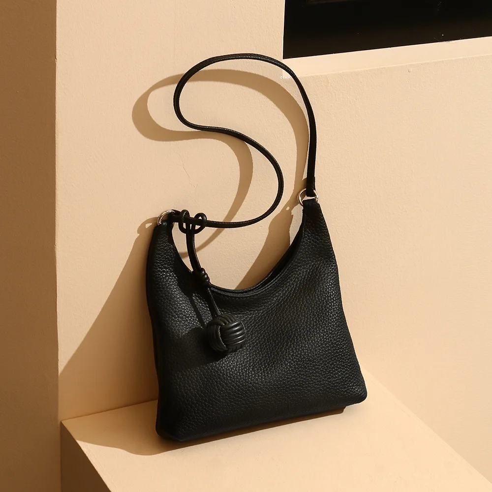 

Простая женская сумка из натуральной кожи в Корейском стиле, роскошные женские сумки на плечо, новая дизайнерская маленькая фирменная сумка и кошельки