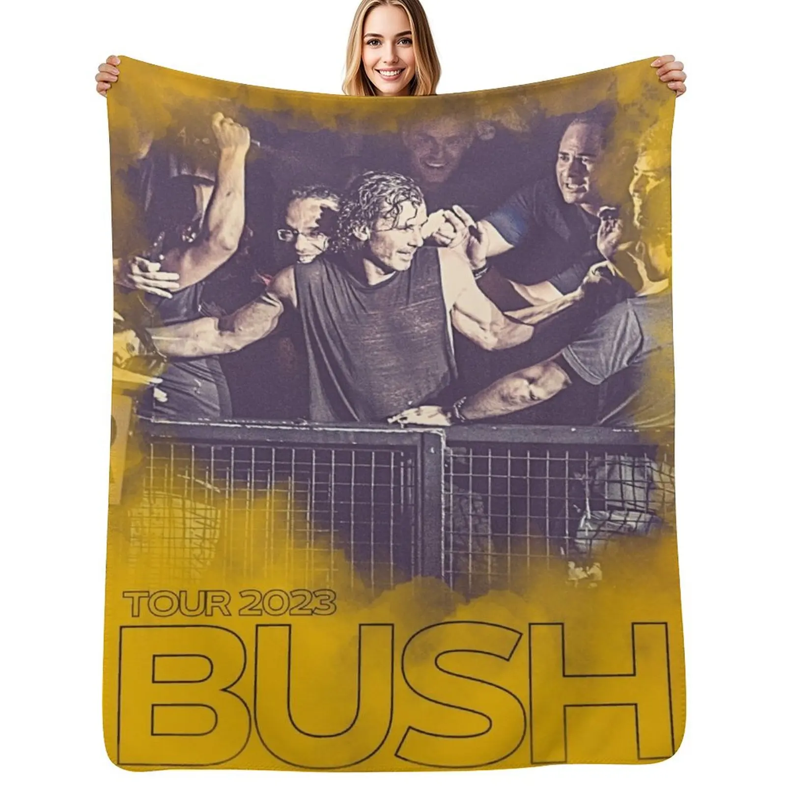 

Gavin Rossdale live in concert: relive the glory days of the 90s Throw Blanket Travel Size Cozy Blanket for Plane Train
