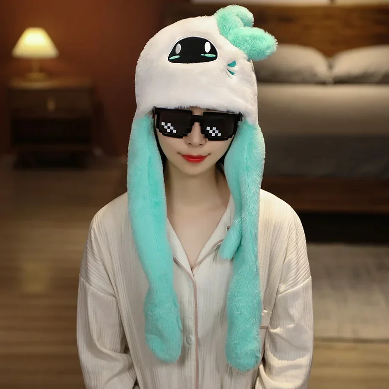 

Genshin Impact Barbatos плюшевая шляпа игровой персонаж Venti плюшевая кепка косплей костюм с подвижными ушками зимние теплые головные уборы подарки для фанатов