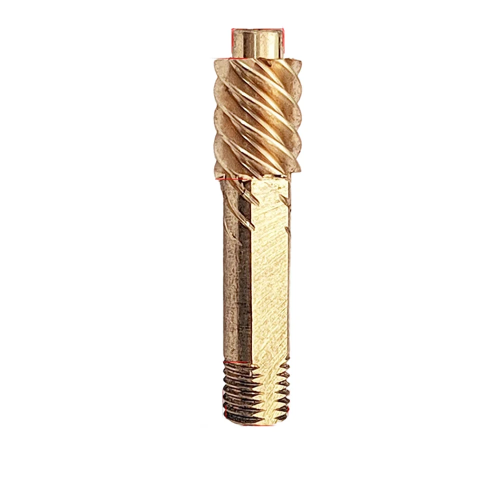 1Pcs Spinnings Fishing Reel Main Spindle Rod Brass Gear Rod Reel Pinion Gear Part Outdoor Fishing Tool Accessories