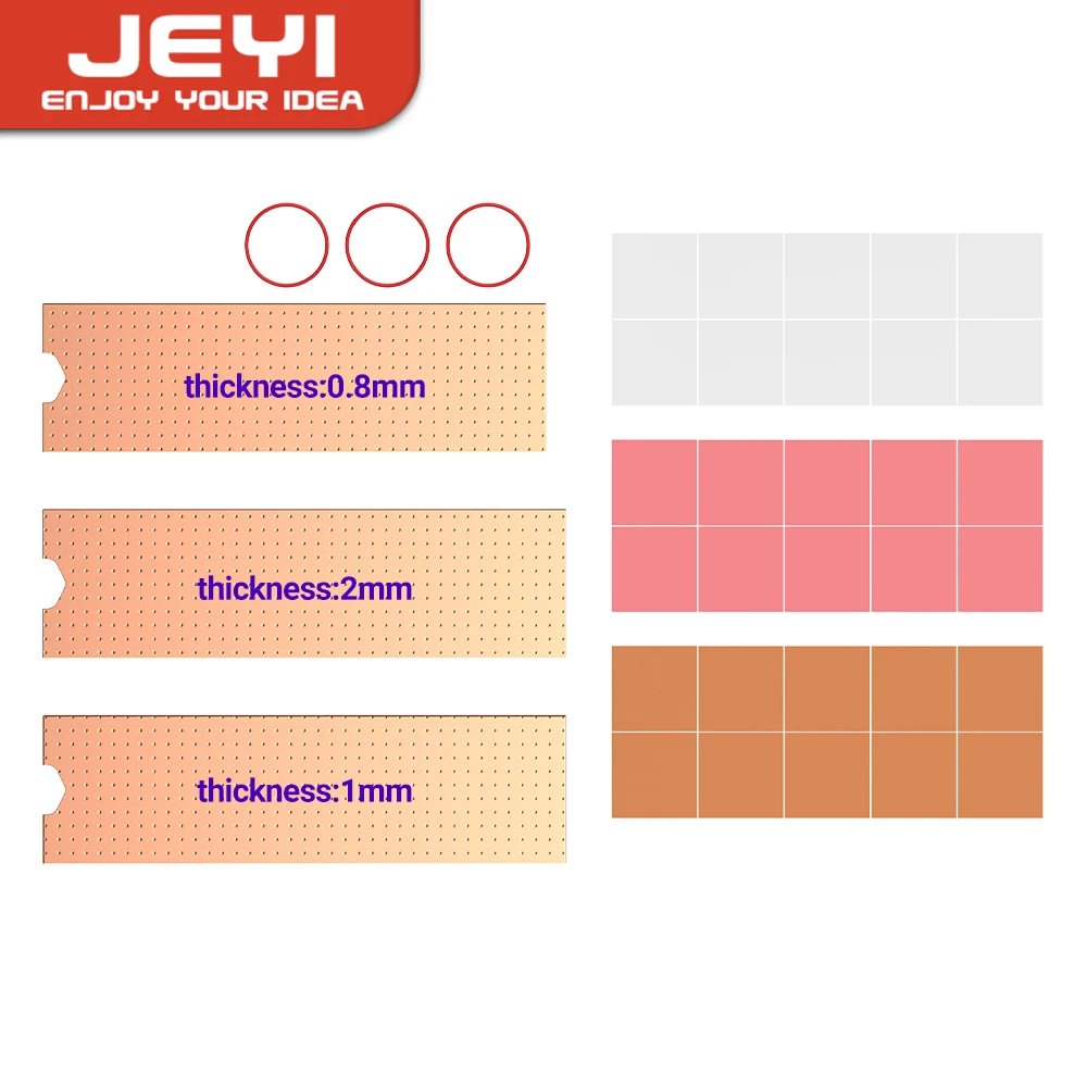 Jeyi kupfer m.2 heatsink, nvme 2280 ssd kupfer kühler festkörper scheiben kühler mit thermischem silikon pad für laptop desktop