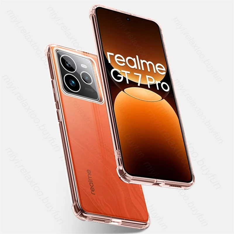 Clear Case for Realme GT 7 Pro 5G Slim Soft TPU Protective Shell Cover on RealmeGT7Pro Realmu Realmi GT7Pro GT7 Pro GT 7Pro 2024