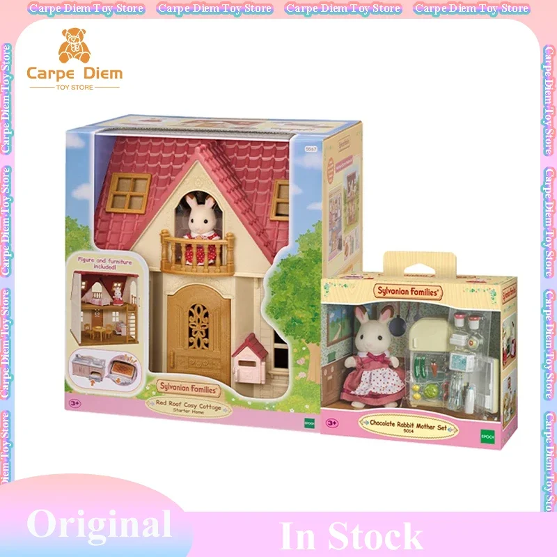 

Sylvanian Families Anime Figure Sweet Dream Cabin Mailbox Version Kawaii Cute Doll Toy For Girls Room Ornament Birthday Gift