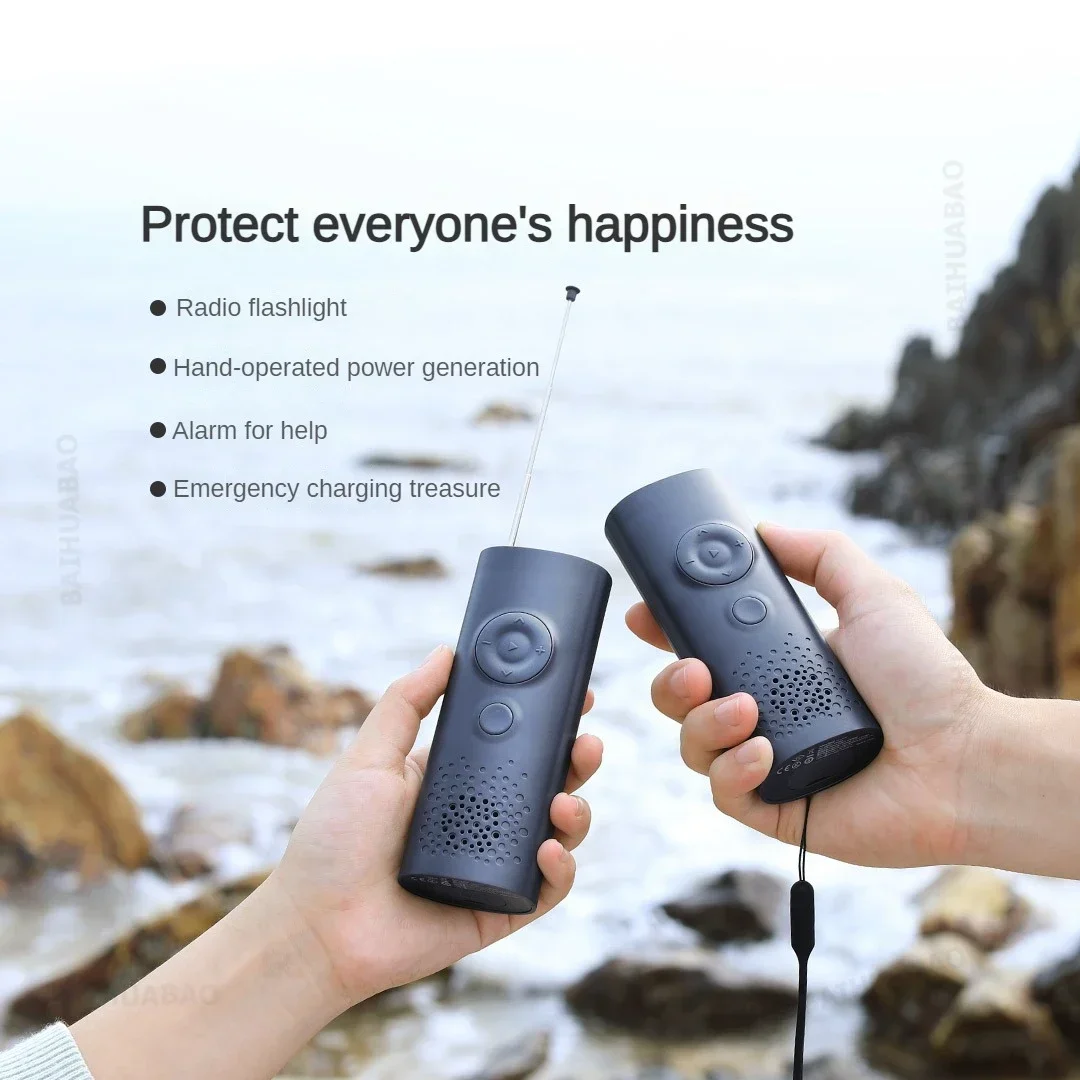 Nextool 6 IN 1 Multifunction Emergency Tool Kit Radio Flashlight Hand-Cranked Power Generators Power Bank High Decibel Alarm Set