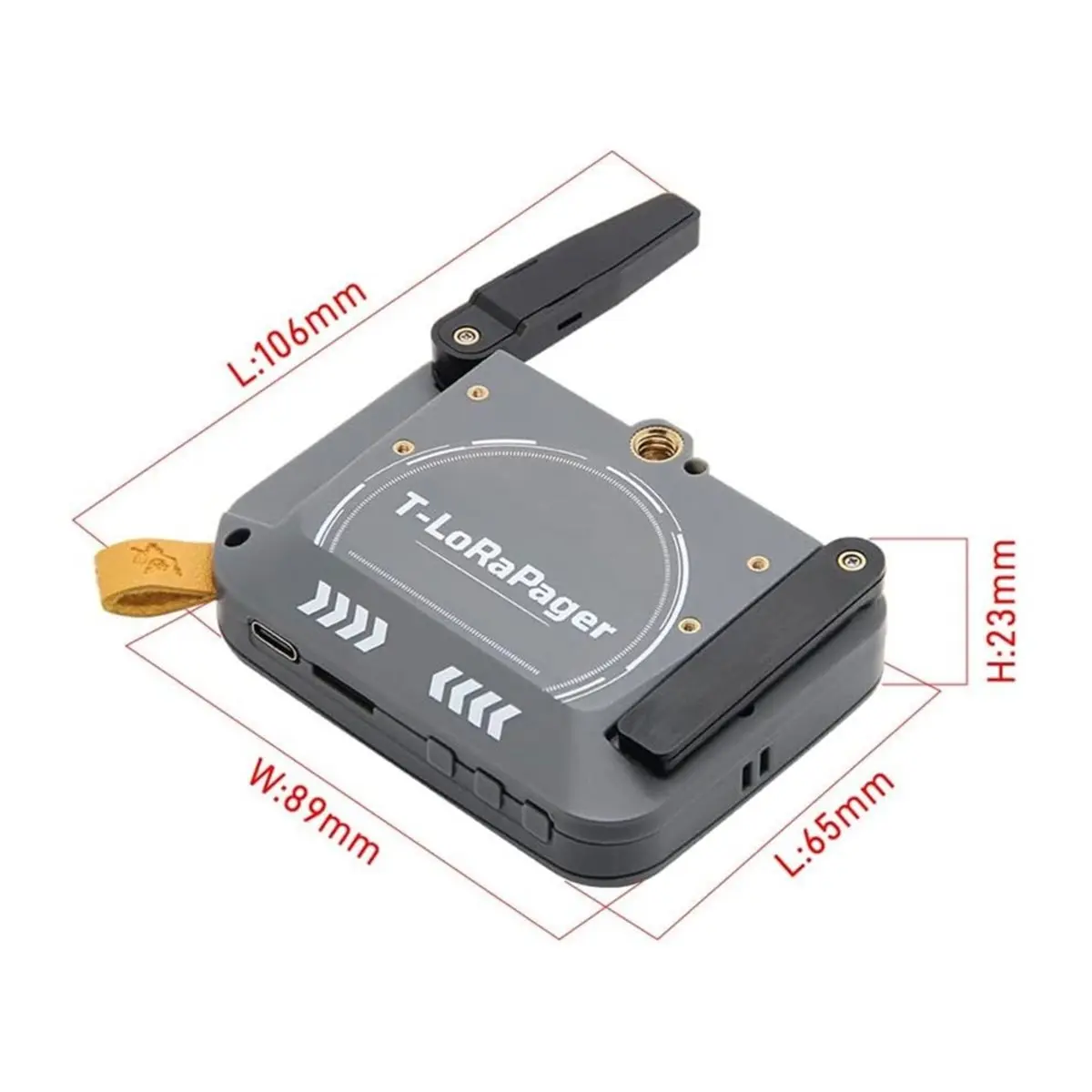 T-Lora Pager LoRa LR1121 830-945Mhz/2.4Ghz Meshtastic Firmware NFC RTC Al Development Board 2.3 Inch LCD