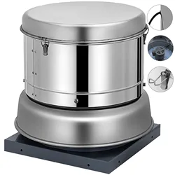 SucceBuy 1400/2400 CFM Roof Fan Up-blast Restaurant Exhaust Fans with High Speed 250W