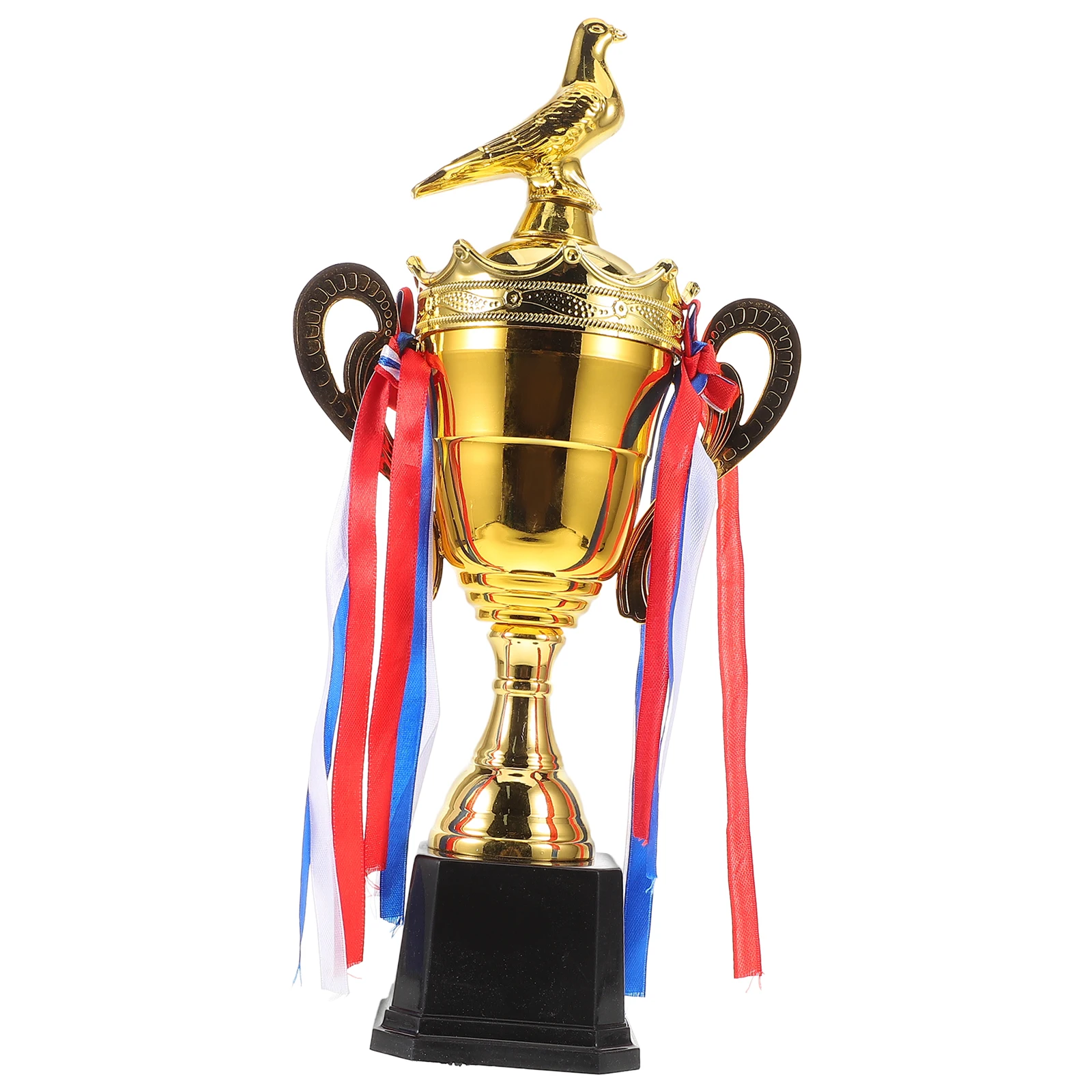 

Luxury Gold Trophy Cup with Crown Cap for Pigeon Racing Sports Events Awards Ceremony Halloween Mini Trophies Keepsake Trophy