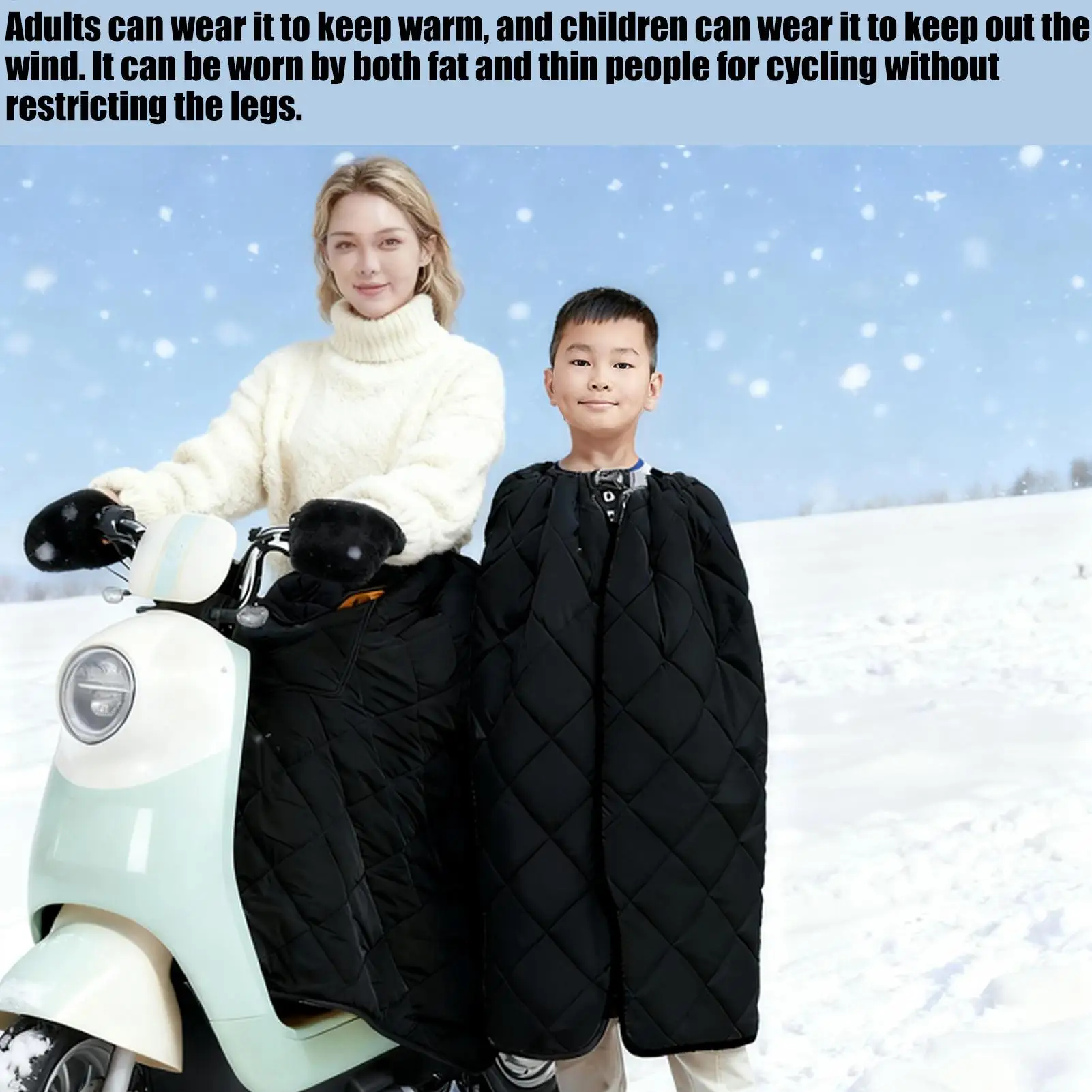 

Чехол на ногу мотоцикла, водостойкий фартук, одеяло, плюшевая подкладка, теплый чехол для ног мотоцикла для женщин, скутер, зимняя езда на открытом воздухе