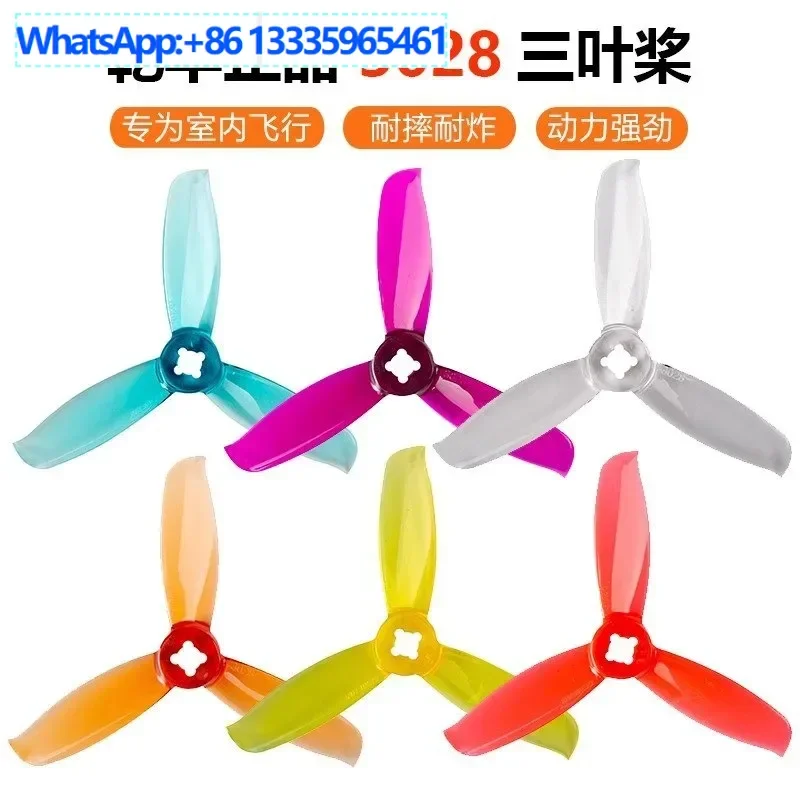 

20PCS GemFan 3028 Three Leaf 3 Inch Propeller Propeller Model Aircraft FPV Crossing Rack Machine Plane Play