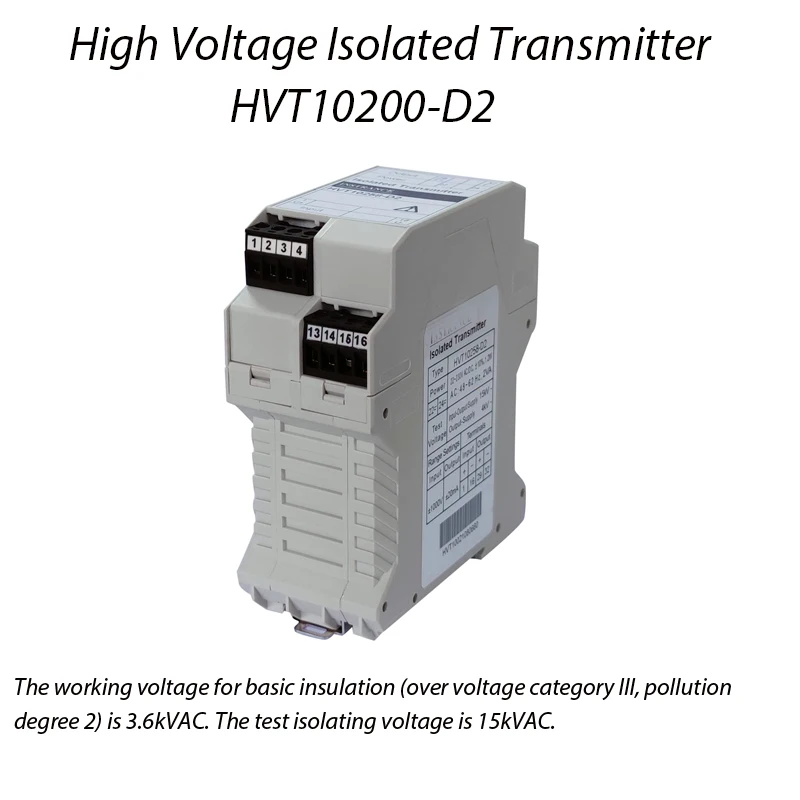 High voltage isolated transmitter Working voltage 3.6kV AC/DC Test voltage 15kV for photovoltaic system signal detection