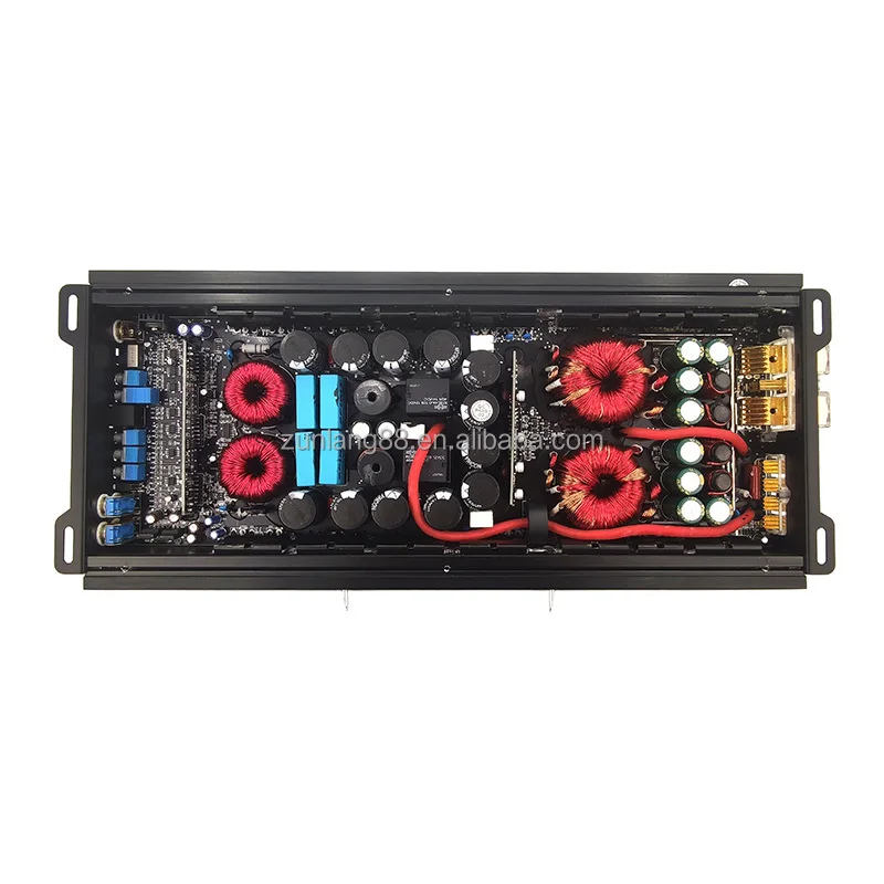 High Quality Amplifier Audio 1 Ohm Class D 1 Channel  Power Aluminum Car Sound Amplifier Strong Bass Car Subwoofer