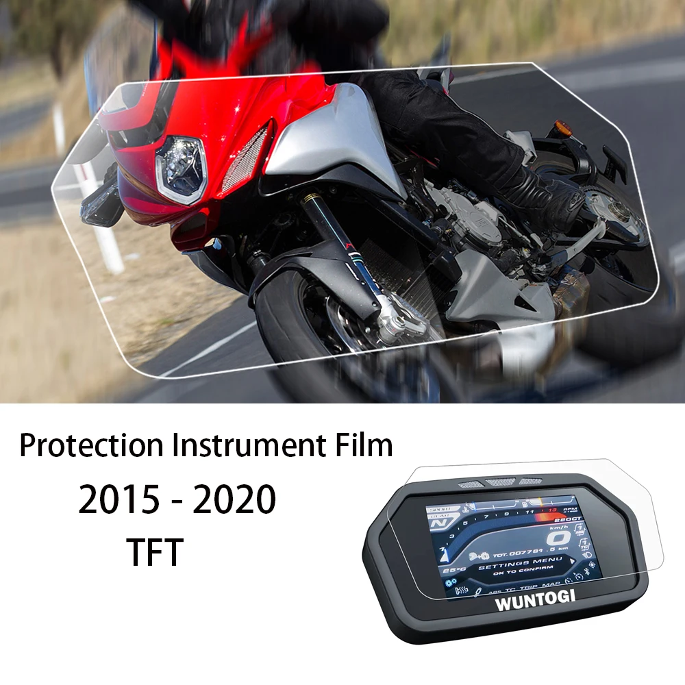For MV Agusta Turismo Veloce Motorcycle Ultra-clear Scratch Cluster Screen Dashboard Protection Instrument Film TFT 2015 - 2020