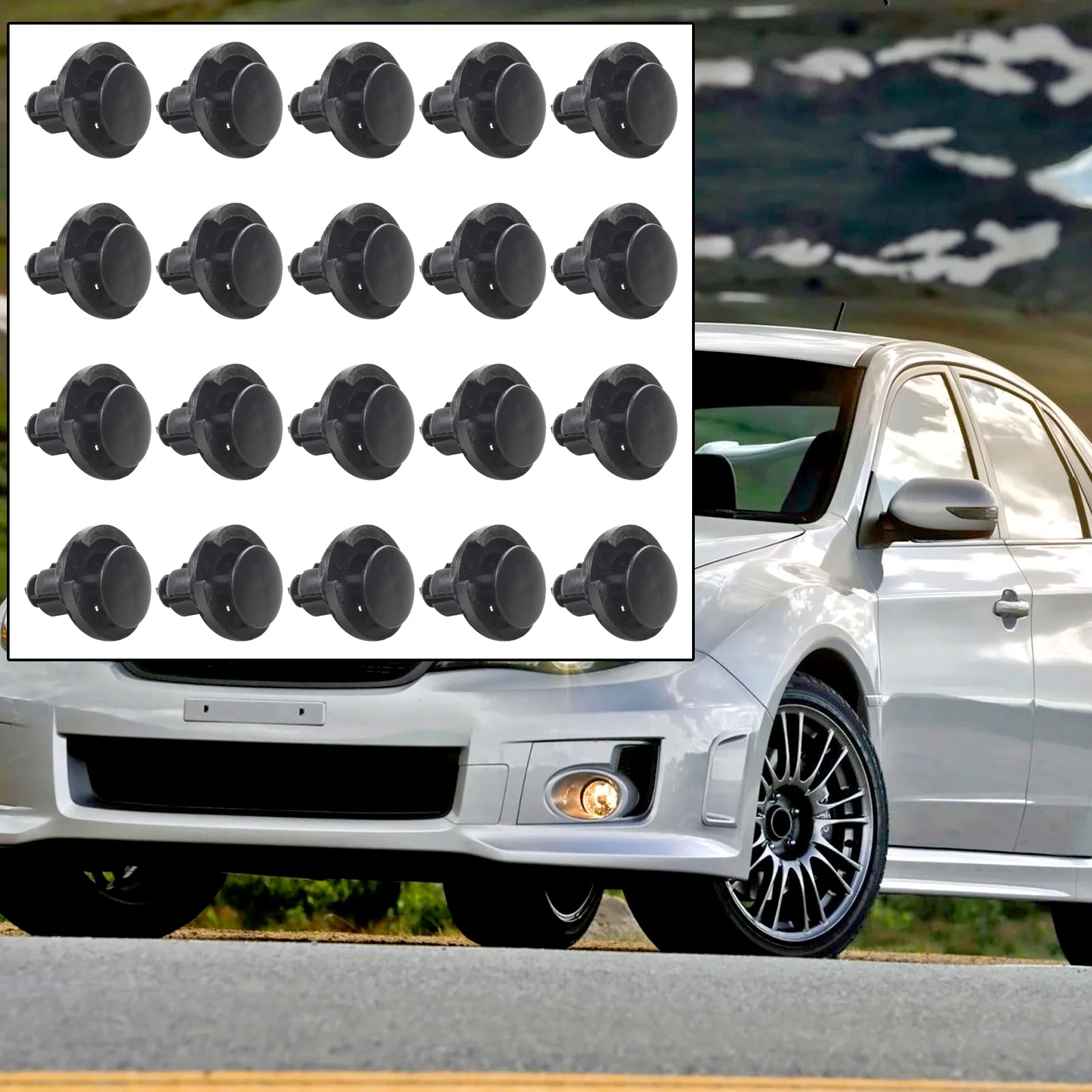 Зажимы для отделки Get Your Car Идеально с помощью 20 зажимов для литья крышки рокера для передних и задних левых и правых отделений