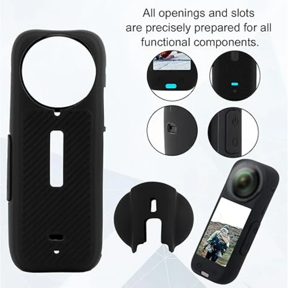 

For Insta360 X4, Accessories,Silicone Case Camera Protective Travel-Friendly With Waterproof Seal | Shockproof & Ultra-Durable