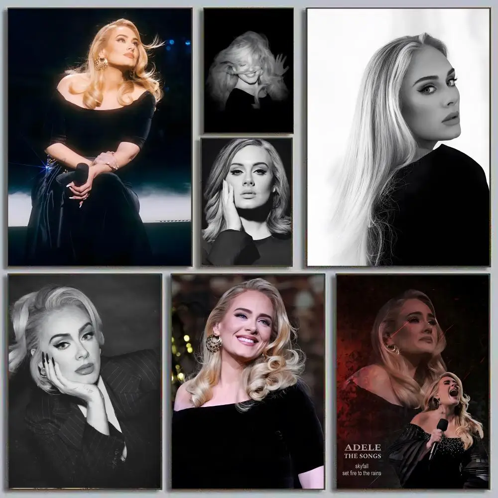 

Popular Singer A-adele Poster Premium Decorative Wall Stickers Living Room Home Dormitory Easy To Install No Damage